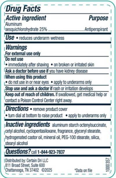 Back Label (Back Label Cd Es Powder Fresh 1.7 Oz)
